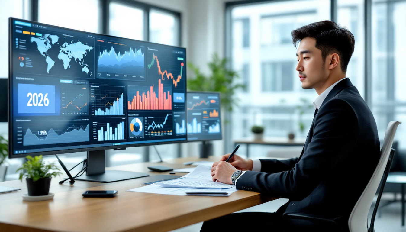 2026년 경제 전망과 미래 계획을 검토하는 금융 전문가
