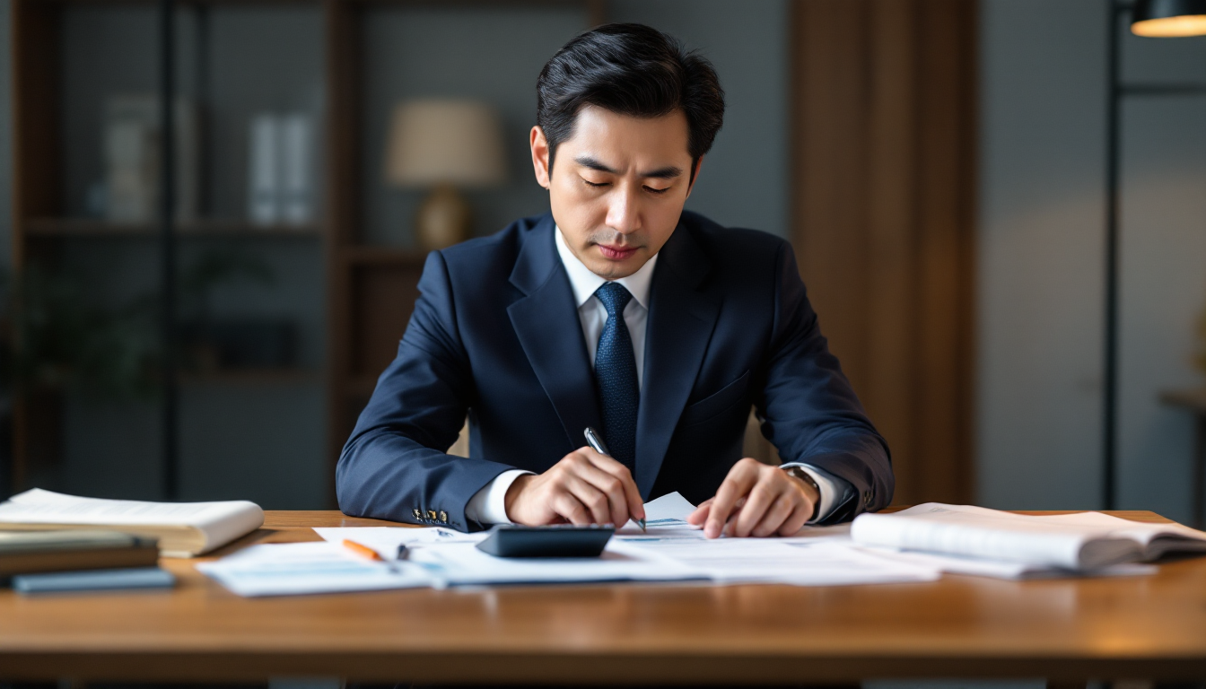 40대 은퇴 준비 투자 전략을 수립하는 한국인