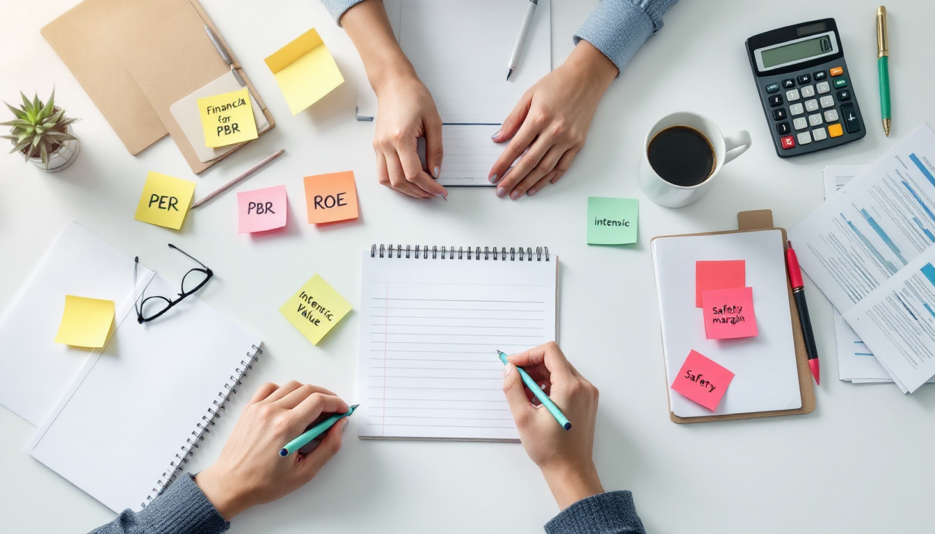 가치투자 핵심 개념과 재무 지표를 정리하고 있는 학습 환경