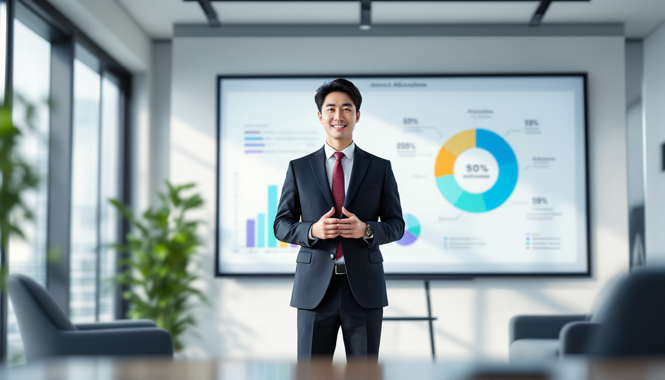 자산 배분과 리밸런싱 개념을 설명하는 한국인 금융 전문가