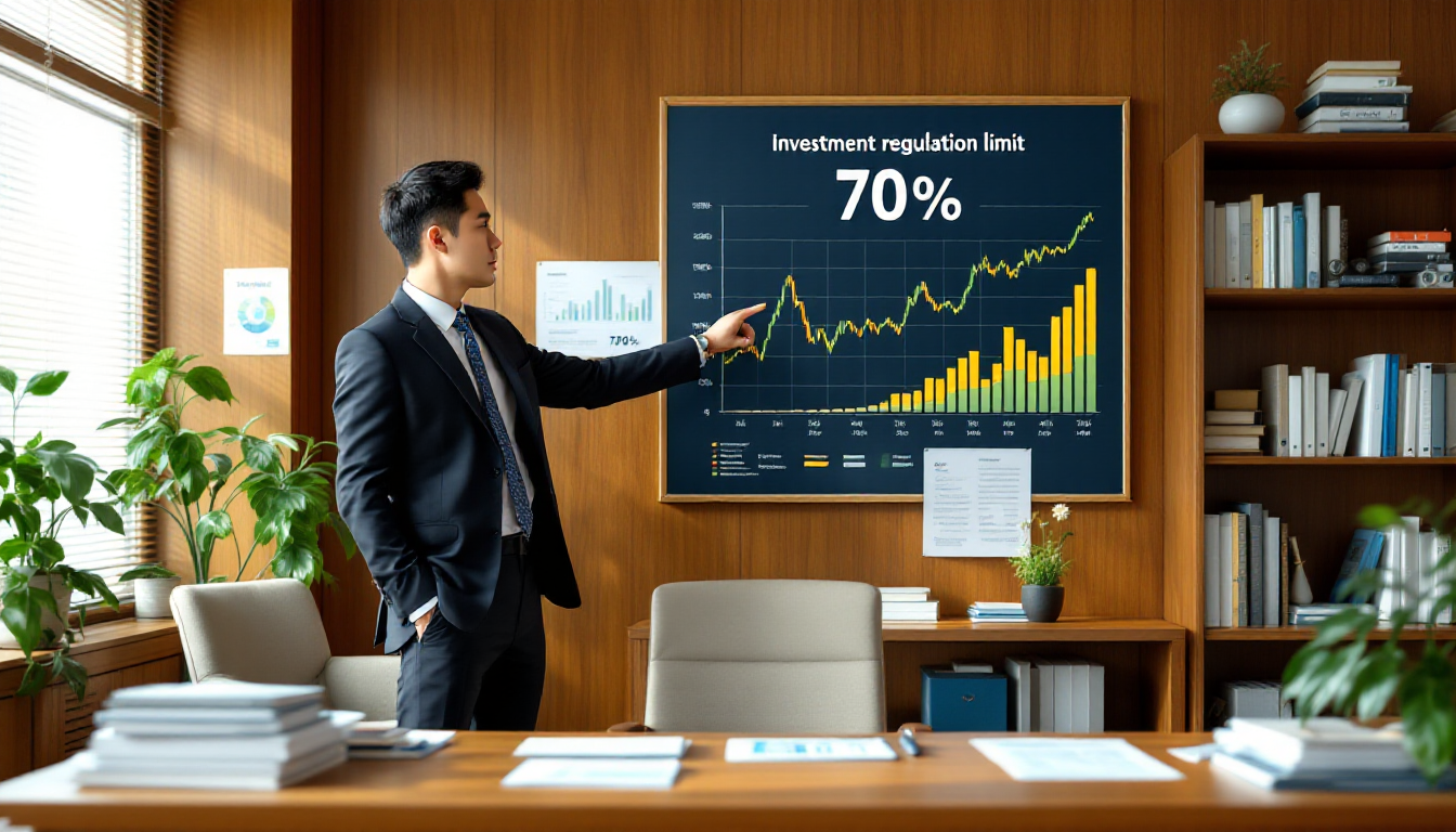 위험자산 70% 규정을 설명하는 금융 전문가