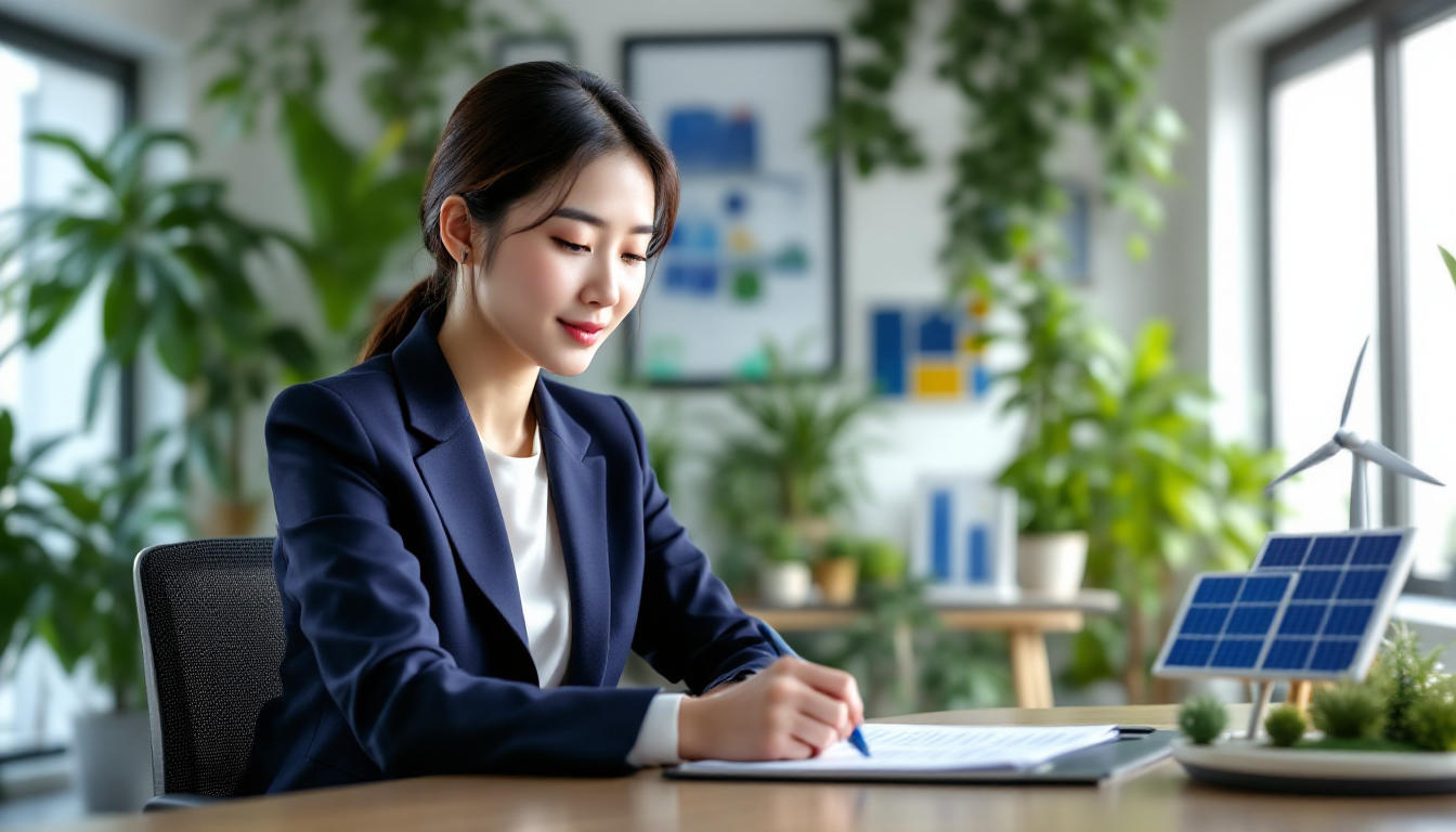 ESG 투자 트렌드를 분석하는 지속가능 투자 전문가