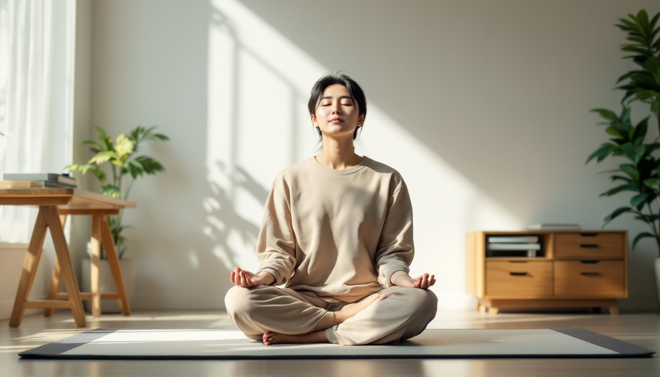 거래 전 명상과 호흡법으로 감정을 관리하는 한국인