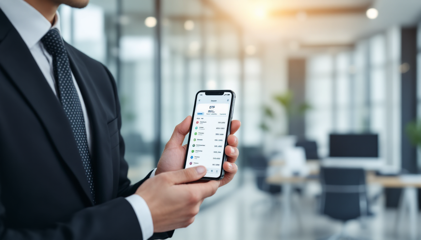 ETF와 펀드 정보를 확인하는 모바일 투자 앱 화면