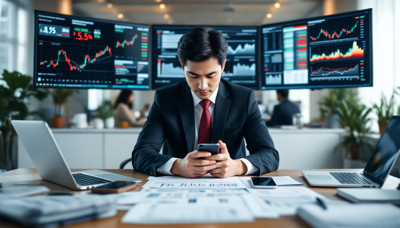 확증편향을 보여주는 투자정보 선별 수집 장면