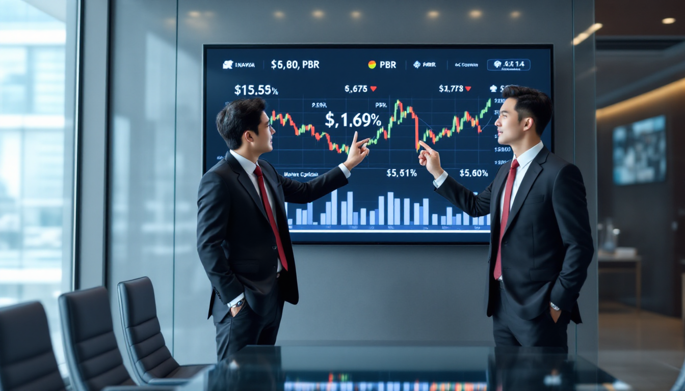 기업 가치 평가 지표를 설명하는 금융 전문가