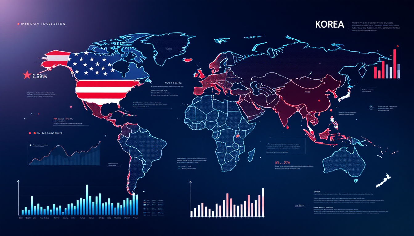미국 ETF 투자를 상징하는 글로벌 투자 개념 이미지