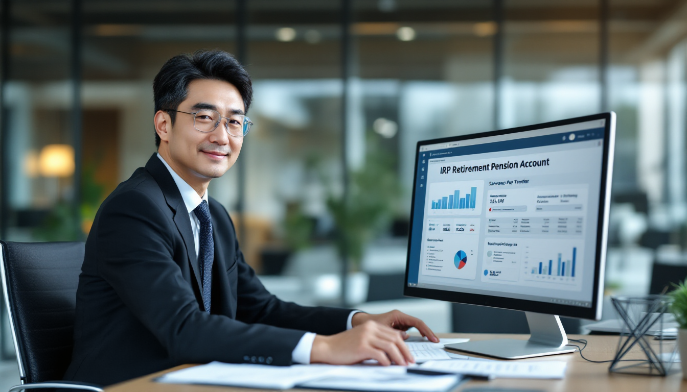 퇴직연금 IRP 계좌로 퇴직금을 운용하며 노후를 준비하는 직장인