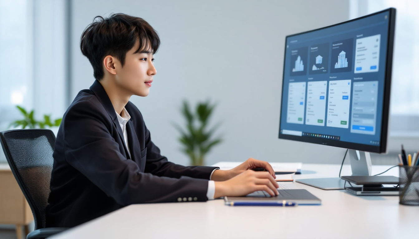 자동화 시스템을 구축하고 있는 직장인