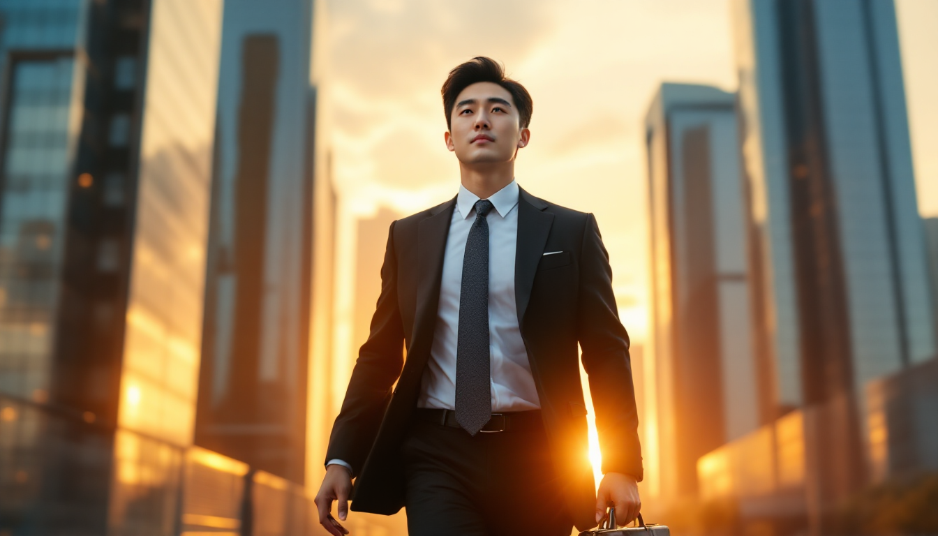 꾸준한 투자로 미래를 향해 나아가는 성공한 한국인 직장인