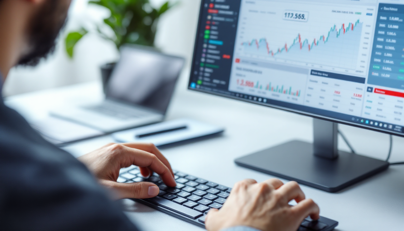 주식 매매 기본 용어를 확인하며 주문하는 모습