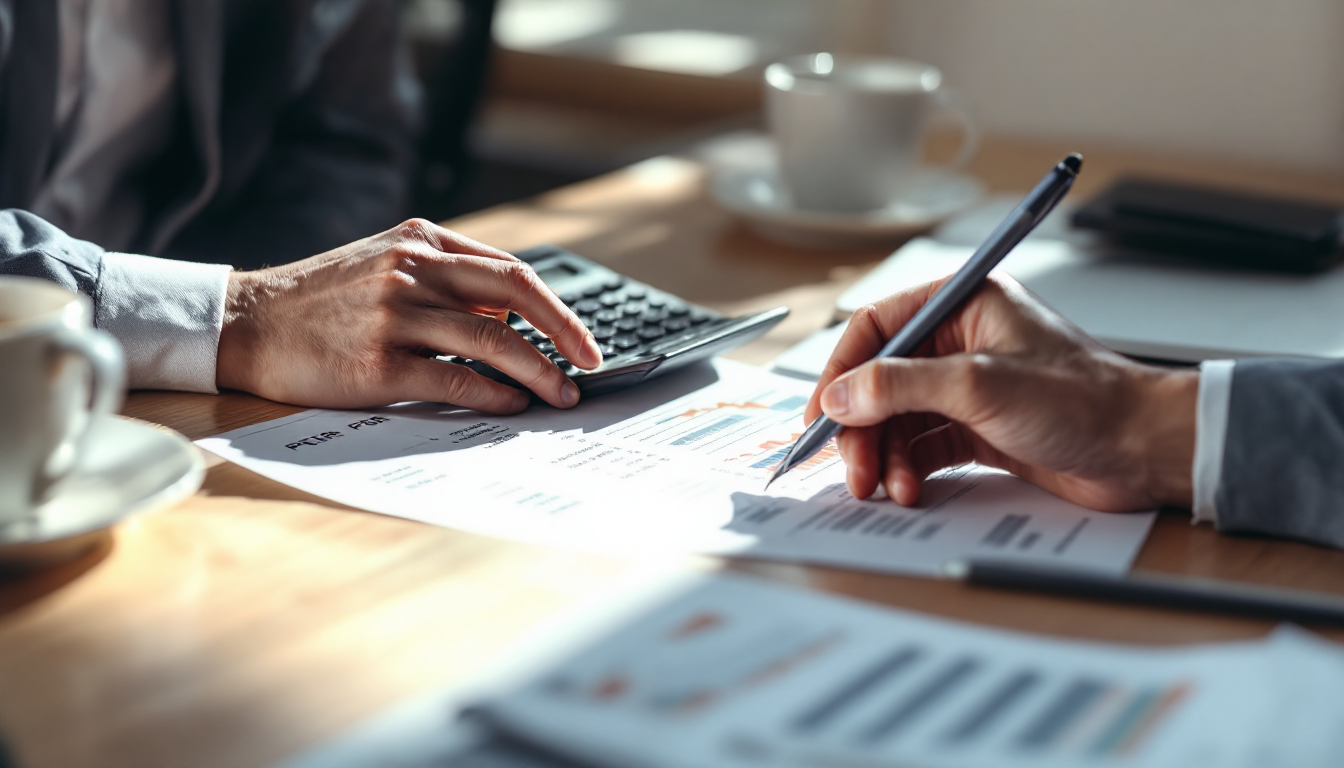 밸류에이션 지표를 계산하고 분석하는 모습