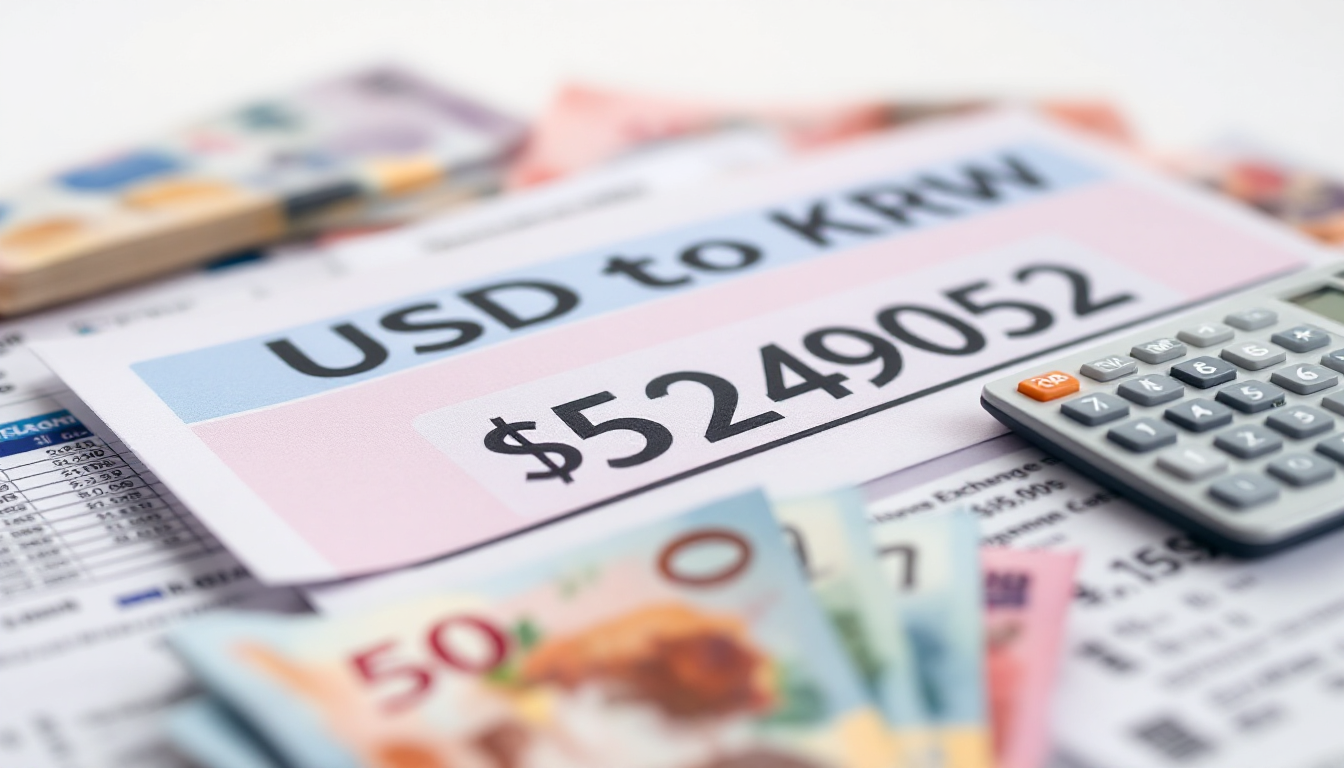 달러-원 환율 정보와 환전 수수료 계산서가 보이는 외환 거래 화면