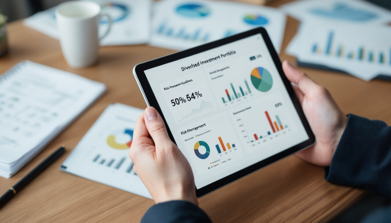 분산투자와 리스크 관리를 보여주는 투자 포트폴리오