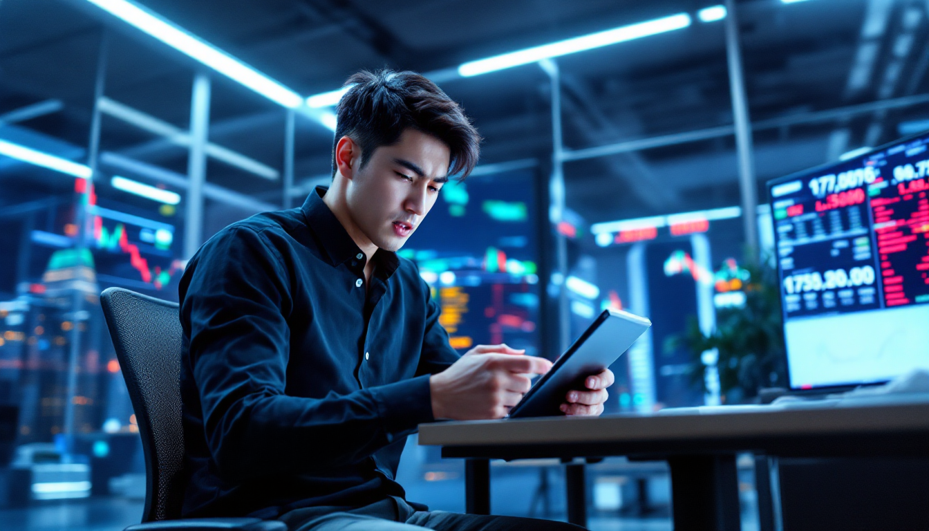 시장가 주문으로 빠른 매매를 실행하는 트레이더