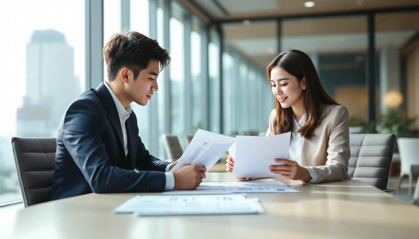 ETF와 인덱스펀드를 비교 분석하는 비즈니스 미팅