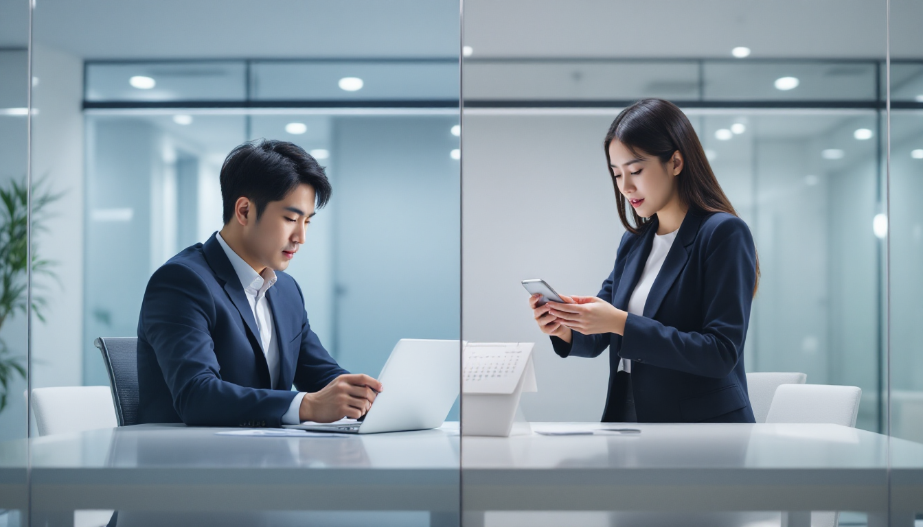 정기공시와 수시공시를 대비하여 보여주는 업무 환경