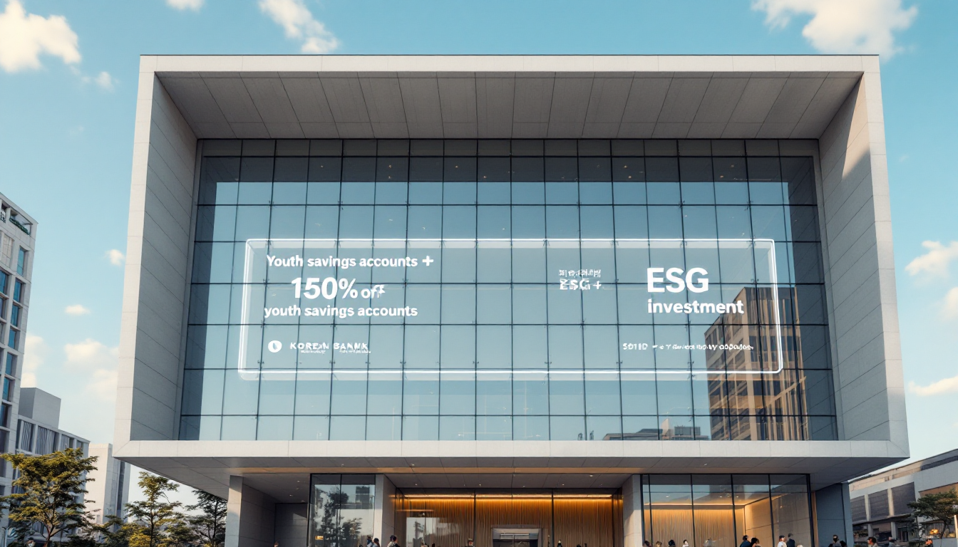 청년 투자 정책과 ESG 투자를 상징하는 은행 건물