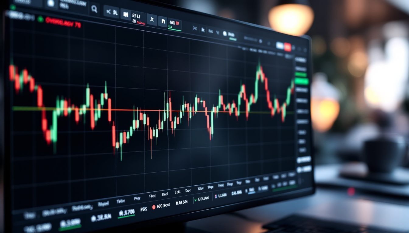 RSI 지표가 표시된 주식 분석 화면